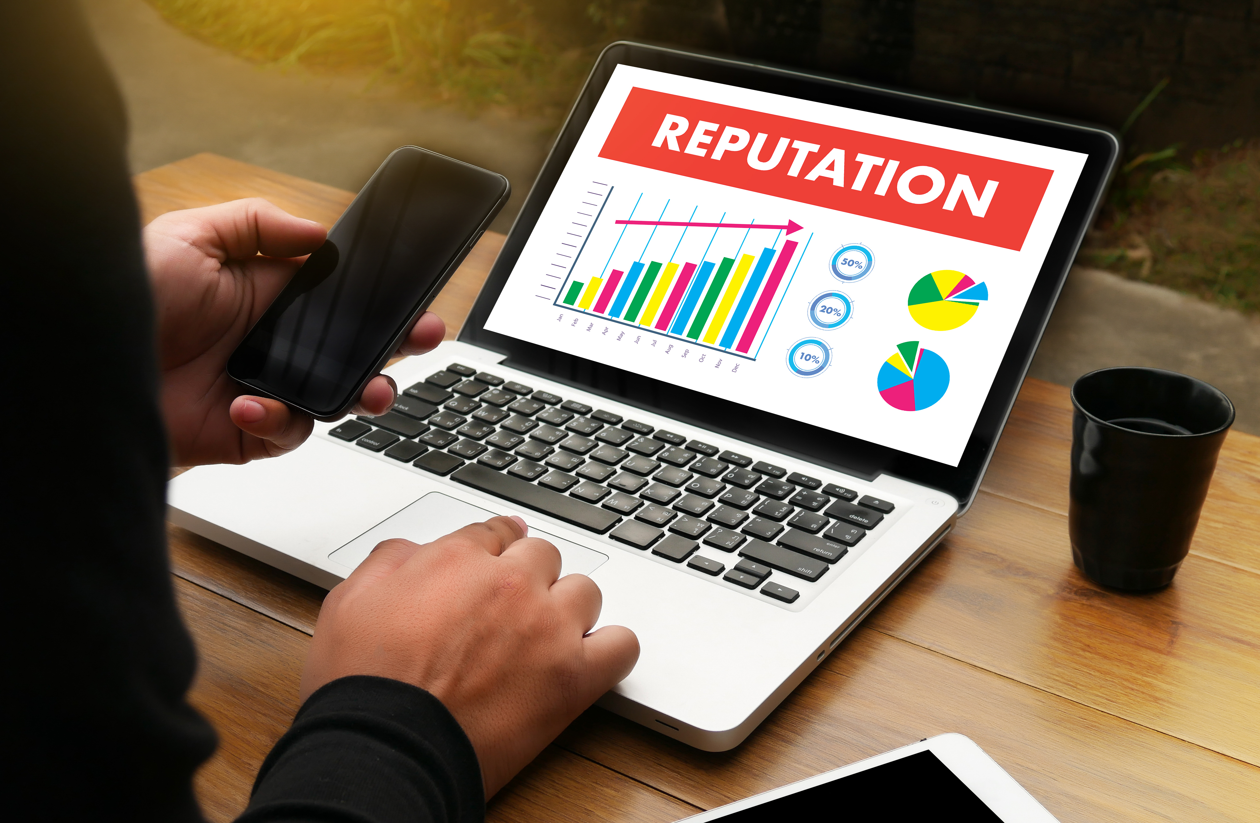 Laptop Showing Reputation Management